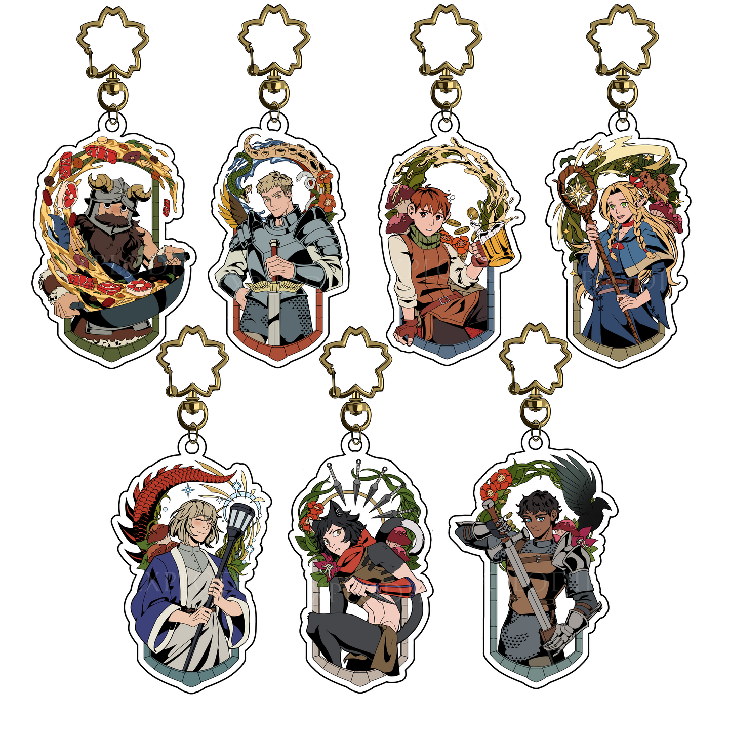 Dungeon Meshi Charm Keychains