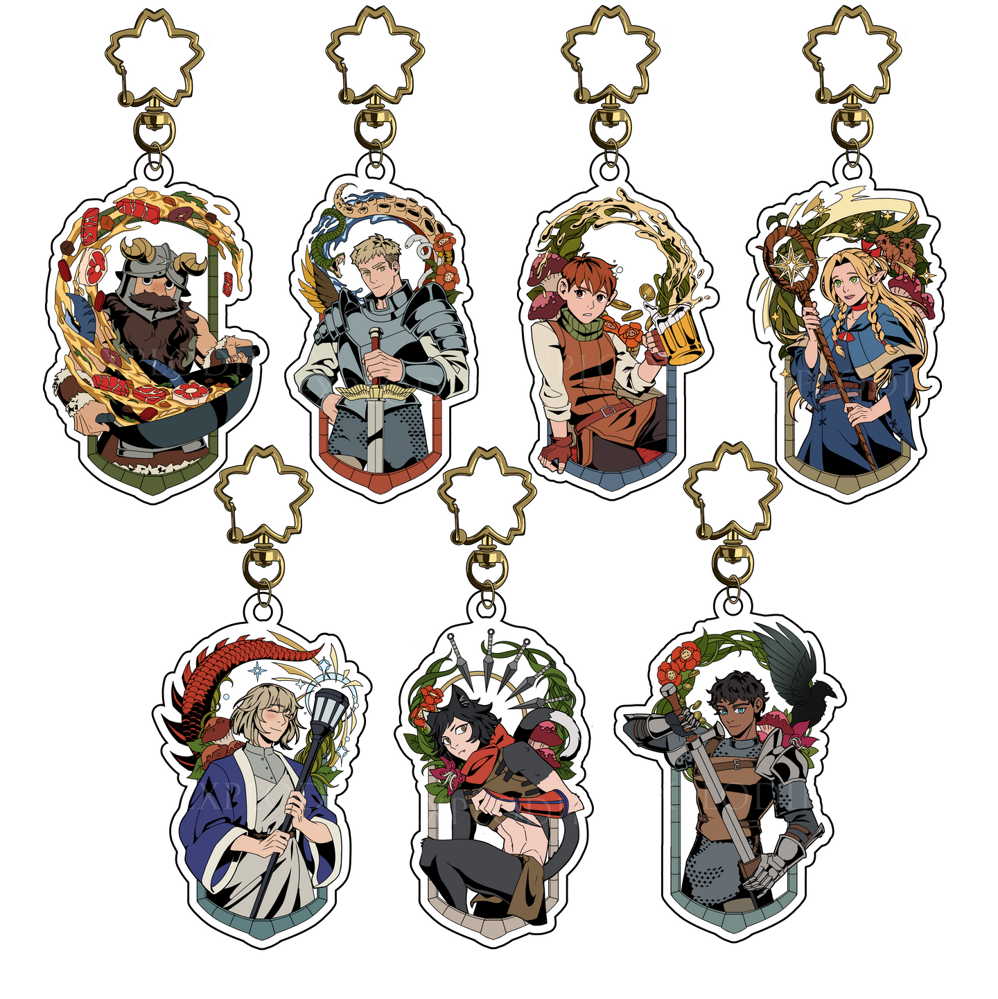 Dungeon Meshi Keychains