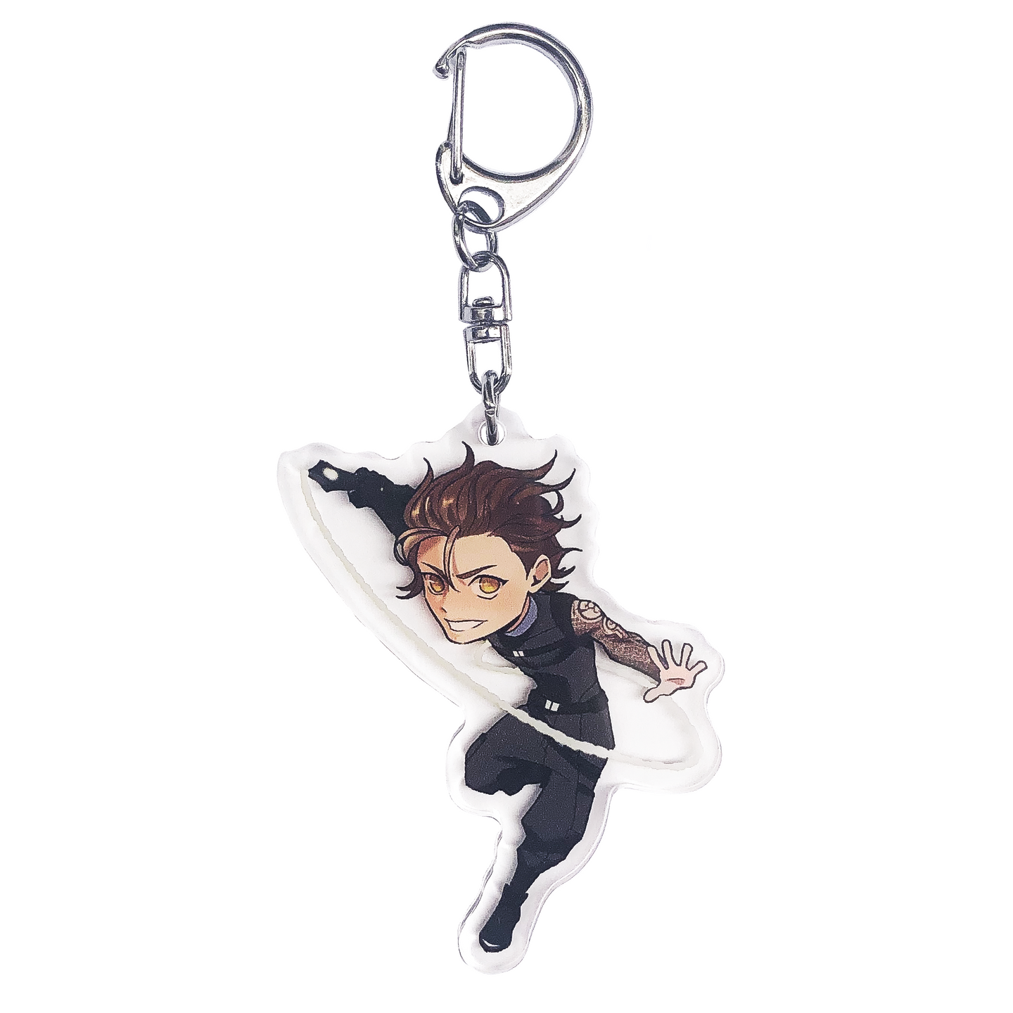Ezra Acrylic Charm Keychain