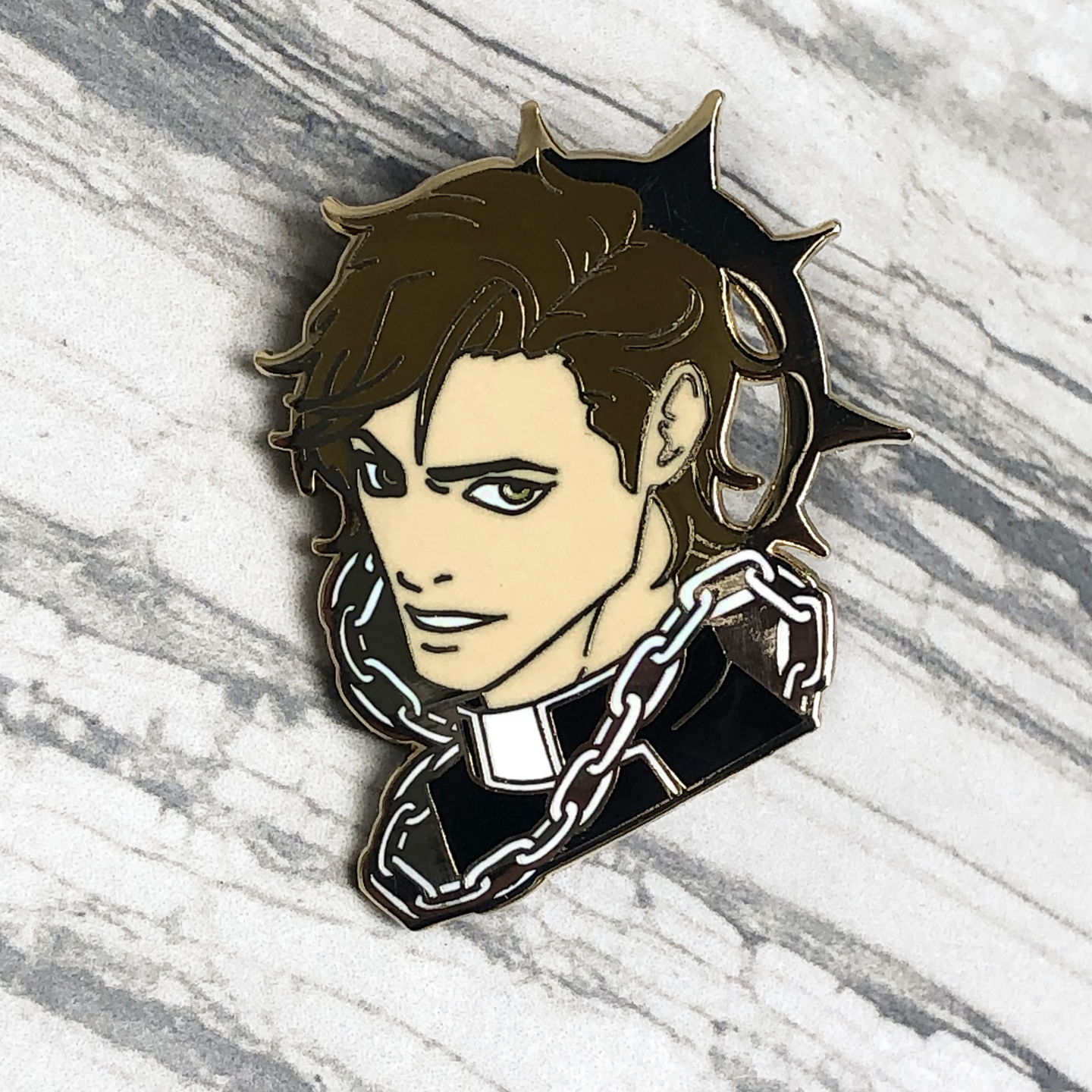 Ezra Enamel Pin